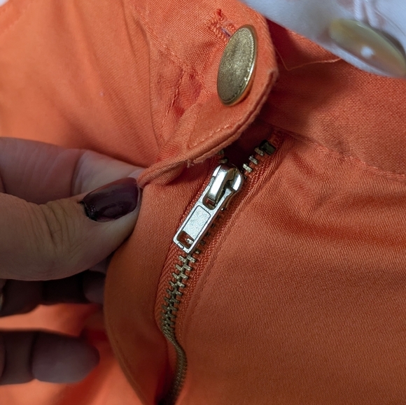 Ruby Rd. Women's Size 10P Orange Pedal Pushers Pants - Picture 5 of 11